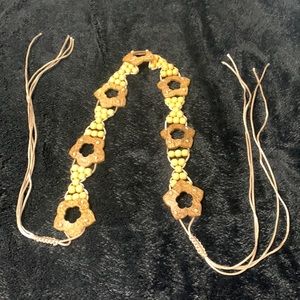 Hand crafted wooden belt